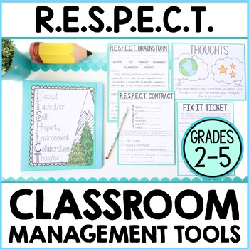 Preview of RESPECT Classroom Behavior Management Plan & Social Emotional Learning Activity