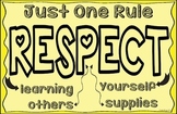RESPECT Classroom Rule Poster 11x17