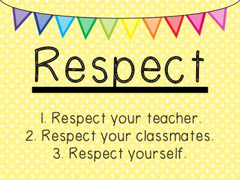 RESPECT Posters by Alyssa Hall | Teachers Pay Teachers