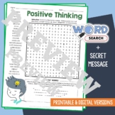 BE POSITIVE Word Search Puzzle Activity Vocabulary Workshe