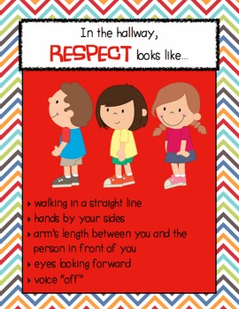 respect looks like school setting posters by school