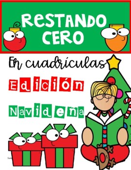 Preview of RESTANDO CERO MATEMATICAS EN ESPAÑOL MATH IN SPANISH SUBTRACTION SPANISH