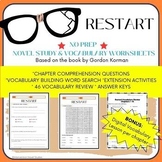 RESTART Novel Study/Vocab Review for Struggling Readers!