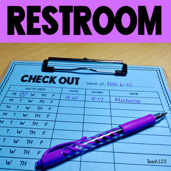 Preview of RESTROOM LOG - Classroom Management