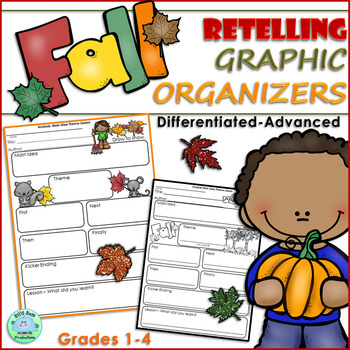 Preview of RETELLING Comprehension GRAPHIC ORGANIZERS Differentiated ELA RTI Advanced FALL