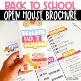 RETRO Back To School Meet the Teacher Open House Brochure 