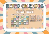 RETRO FLARE CLASS DECOR - Calendar for all Grades!