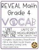 REVEAL Math Vocabulary Resources - Grade 4 U13 Part 1: Mea
