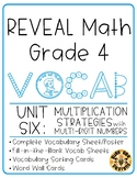 REVEAL Math Vocabulary Resources - Grade 4 U6 Multiplicati