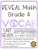 REVEAL Math Vocabulary Resources - Grade 4 U7: Division St