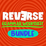 REVERSE Grammar Activities Bundle - Grammar Worksheets