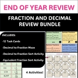 FRACTIONS and DECIMALS ACTIVITIES END OF YEAR REVIEW Count