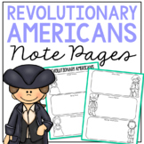 REVOLUTIONARY AMERICANS Research Activity | American Histo