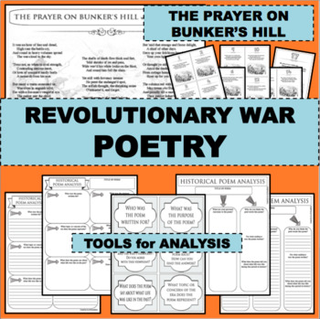 Preview of REVOLUTIONARY WAR Poem THE PRAYER ON BUNKER'S HILL Poetry Study