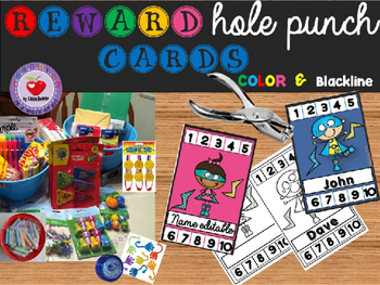 Hole Punch Reward Chart **EDITABLE** by The OT Teacher