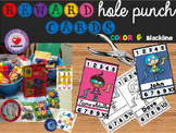 REWARD HOLE PUNCH CARDS- Editable
