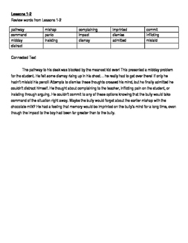 Preview of REWARDS Intermediate Review Words with Connected Text for Lessons 1-15