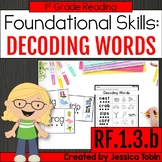 Decoding Words Worksheets & Activities, Decoding One Sylla