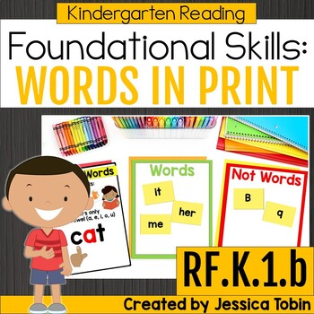 Preview of Word Recognition, Words vs. Nonwords, Kindergarten Grammar RF.K.1.b