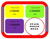 RF.3.3c Hands-on Syllables Word Work Literacy Center Daily