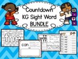 RGR Countdown Kindergarten Sight Word Resources - EASY PREP