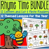 RHYME TIME BUNDLE - 12 Centers with Cut Paste Readers - Th