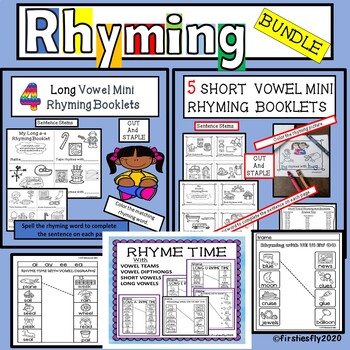 RHYMING BUNDLE by Firsties Fly | Teachers Pay Teachers