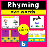 Activities With Rhyming Words and CVC words Interactive Bo