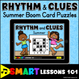 RHYTHM & CLUES Music Math Boom Cards Summer Music Rhythm A