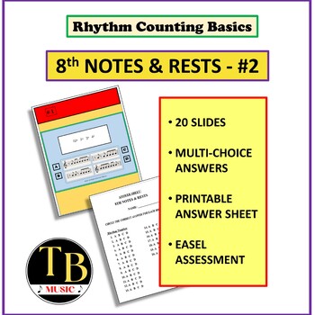 Preview of RHYTHM COUNTING BASICS 8TH NOTES AND RESTS #2