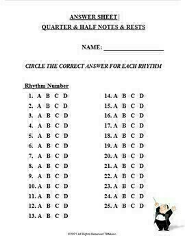 RHYTHM COUNTING BASICS QUARTER & HALF NOTES AND RESTS #1 by TBMusic