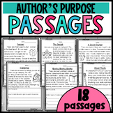 RI.1.8 Passages: Author's purpose and Supporting Reasons