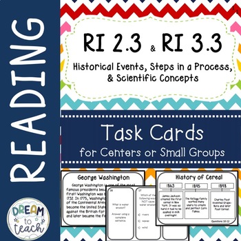 Preview of RI 2.3 Task Cards - Centers- Small Group Work