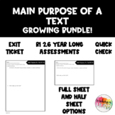 RI 2.6 Main Purpose of a Text Exit Slip Assessment Year Lo