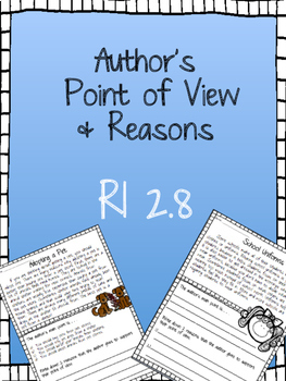 Preview of RI 2.8 Author's Point of View & Reasons