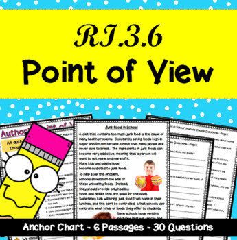 Preview of Author's Point of View - RI.3.6: 3rd Grade Reading