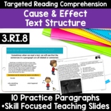 RI.3.8 Cause and Effect Text Structure Passages 3rd Grade 