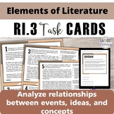 RI.3 Test Prep Task Cards | Grades 5-6 | Analyzing Relatio