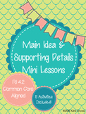 RI 4.2 Identifying Main Idea Mini Lessons