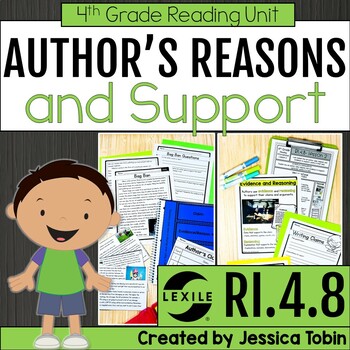Preview of RI.4.8 Author's Point of View and Reasons, Evidence Lessons - 4th Grade RI4.8