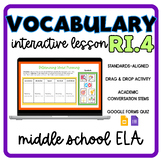 RI.4 Standards-Based Vocabulary Interactive Lesson- Word M