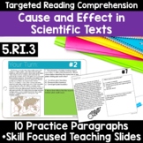 RI.5.3 Cause and Effect Nonfiction Passages Scientific 5th