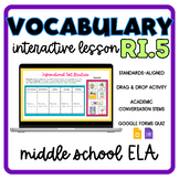 RI.5 Standards-Based Vocabulary Interactive Lesson- Inform