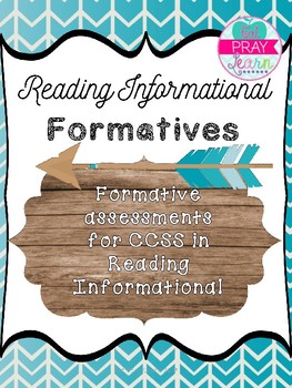 Preview of RI Formative Assessments-5th Grade