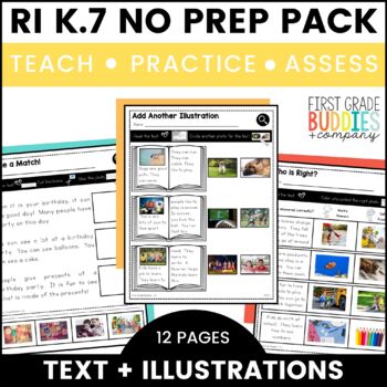 Preview of RI K.7 Text Illustrations No Prep Tasks for Instruction and Assessment