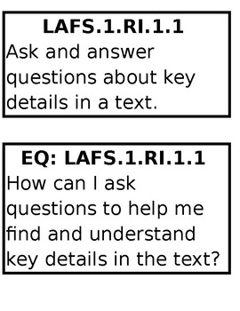 Preview of RI Standards with Essential Questions