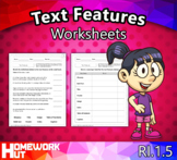 Text Features Worksheet | Teachers Pay Teachers