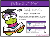 RI6- Picture vs Text Task Cards
