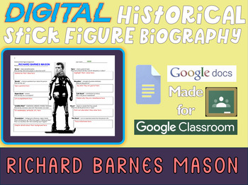 Preview of RICHARD BARNES MASON Digital Stick Figure Biography for California History
