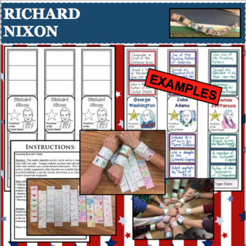 Preview of RICHARD NIXON BRACELET U.S. President Research Project Biography